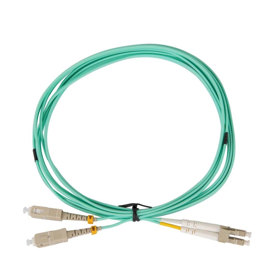 LC-Sc Multi Mode Armored Fiber Optic Patch Cord for FTTH