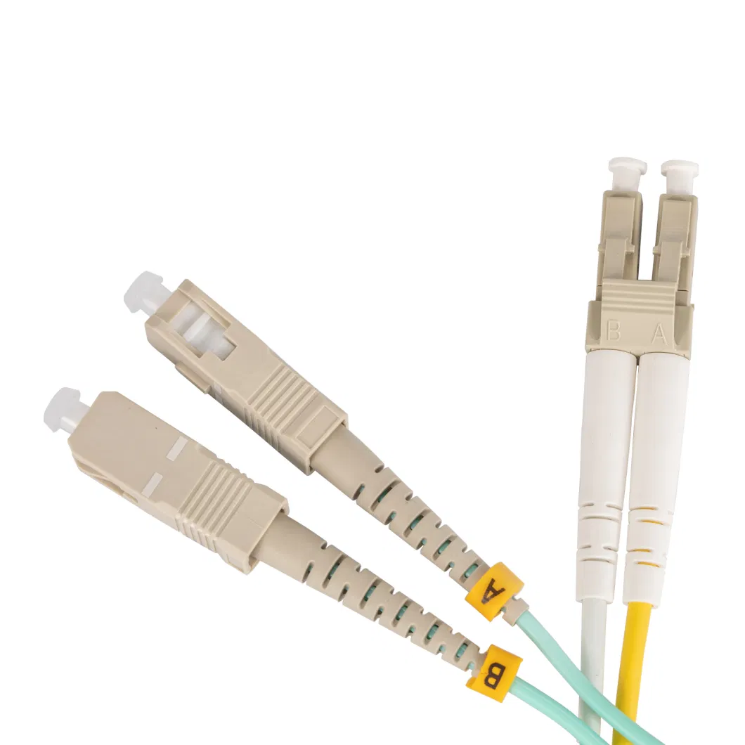 LC-Sc Multi Mode Armored Fiber Optic Patch Cord for FTTH