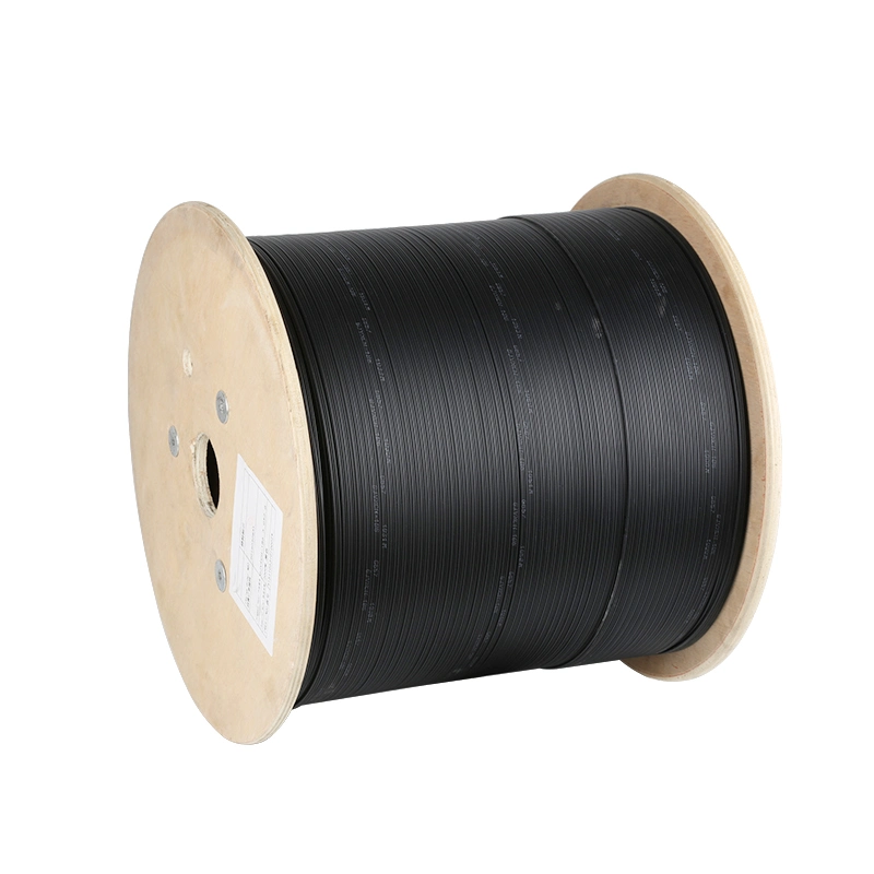 Fiber Optic 1 Core 1km 2km Plywood Drum FTTH Drop Cable Single Mode Indoor Fiber Optic Cable