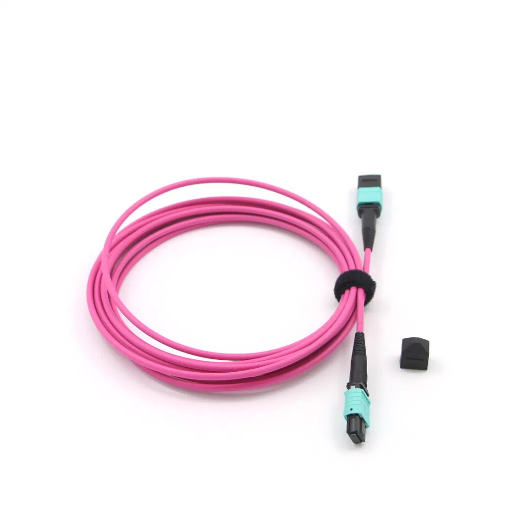 MPO-MPO Optical Fiber LSZH PVC TPU Aarmored Patch Cord Jumper Cable for Data Center
