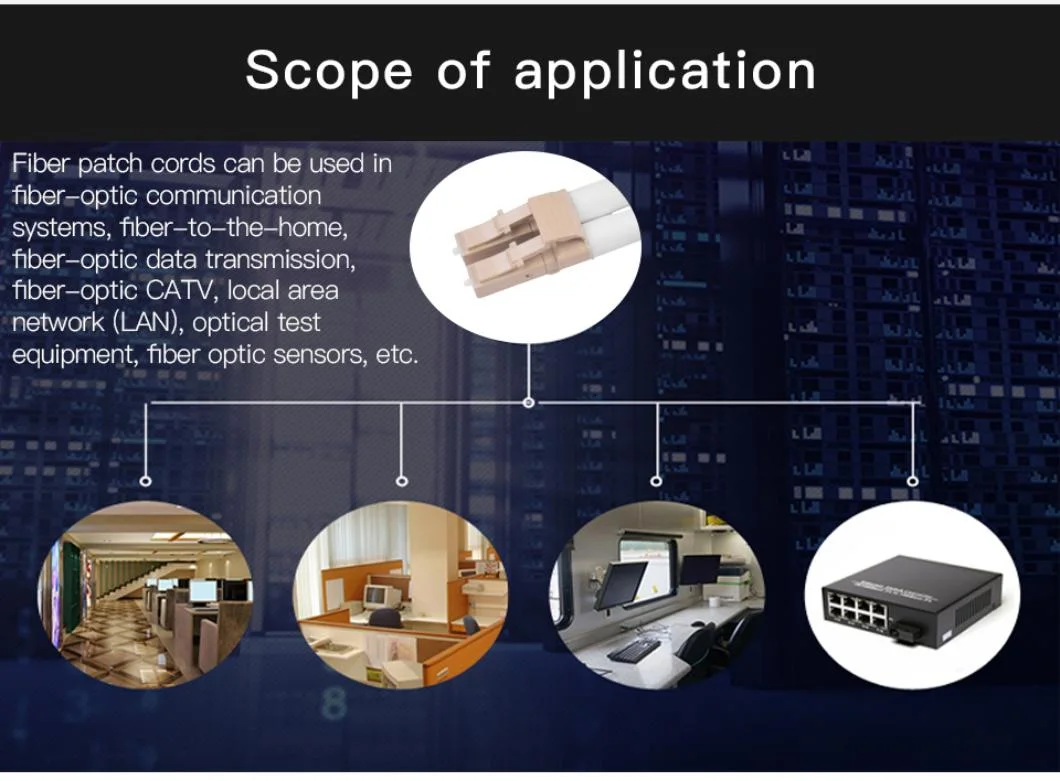 Factory Price Sc LC Duplex Om1 Om2 Optical Fiber Patch Cord