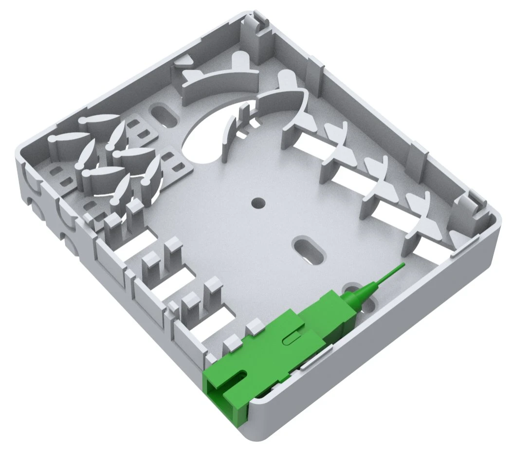 FTTH Mini ODF 4 Ports Wall Mount 4 Cores FTTH Distribution Box Fiber Optic Wall Outlet