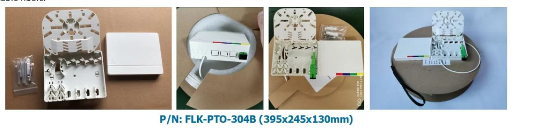 Pre-Assembled FTTH Pre-Terminated Fiber Wall Outlet Sc Ont Kits 2 Ports 4 Ports Pto Box Fiber Optic Outlet with Drop Cable