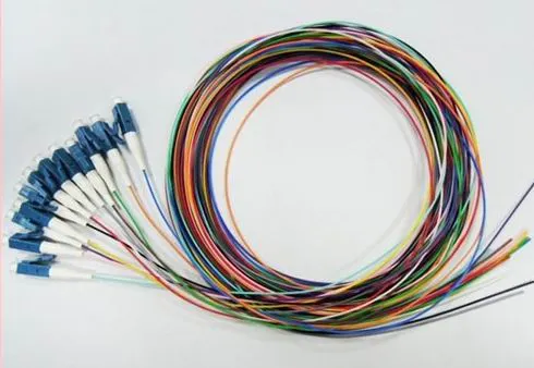 12 Colors LC/APC Sm Fiber Optic Fan out Multi-Pigtails
