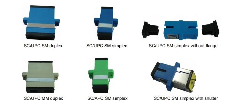Hot Selling Sc Simplex/Duplex/Quad Fiber Optic Connector Fiber Optical Adapter