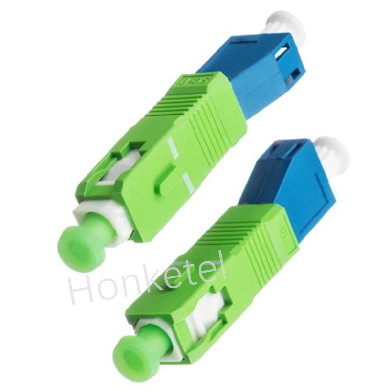 Optical Singlemode Sc APC Male to LC Upc Female Hybrid Fiber Optic Adapter Fiber Connector