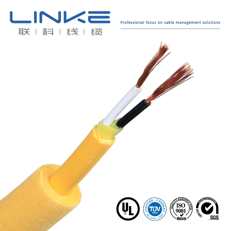 High Tensile TPU Jacket Floating Cable 1 Armored Sm Fiber Optic + 2 Power Shielded Composite Underwater Floating Cable
