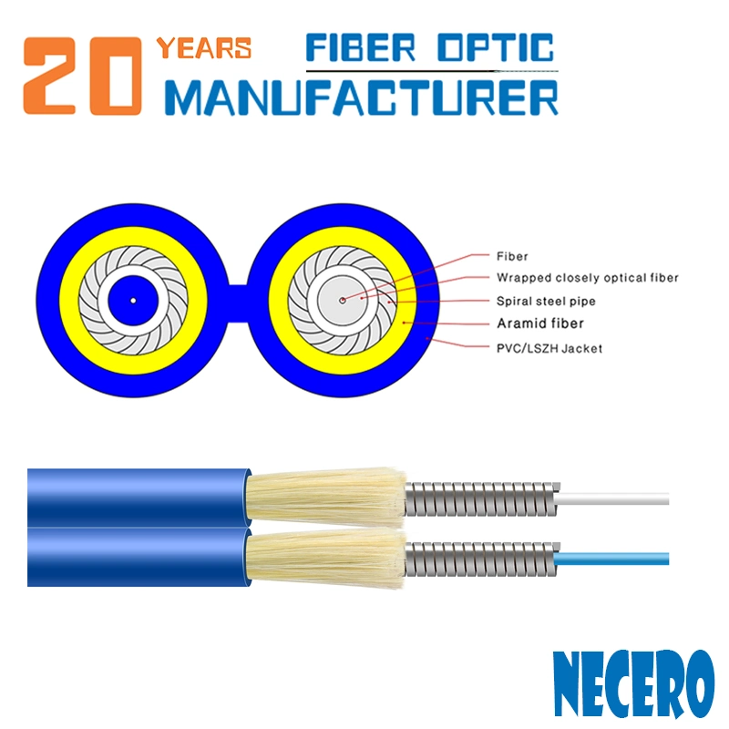 Durable Figure 8 Single Mode Strand Network Fiber Optic Cables