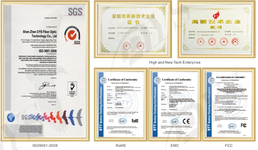 Optical Fiber LC Simplex Connector Singlemode