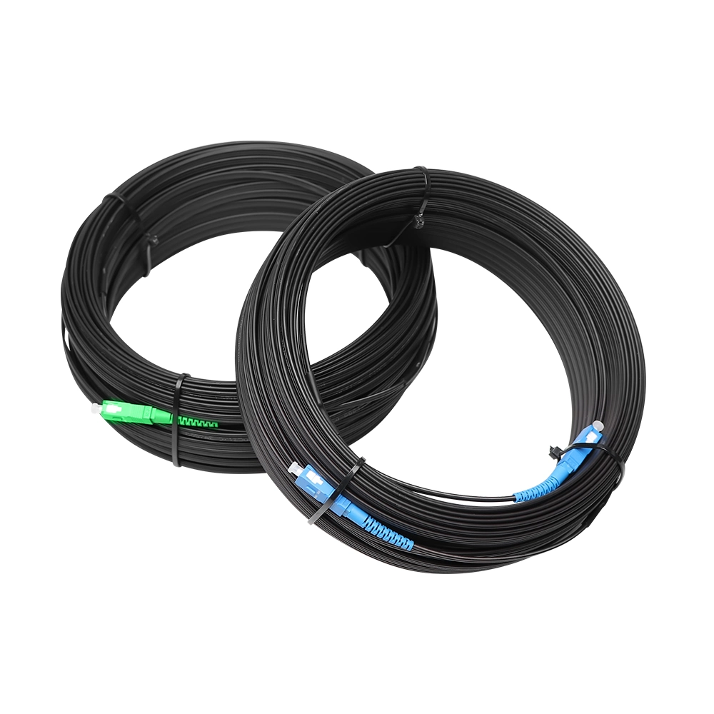 Indoor/Outdoor Drop Cable Patch Cord Sc to Sc APC/Upc Jumper Simplex G657A Cable FTTH Fiber Optic/Optical Patchcord