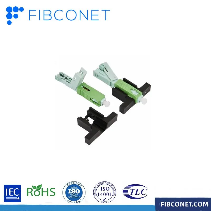 FTTH single-core Sc APC Optic/Optical Fiber Quick/Fast Connector Types