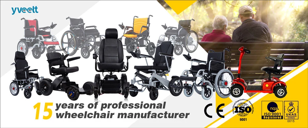 Luxury Power Lithium Battery Electric Wheelchair Fully Automatic Folding Carbon Fiber Foldable Power Wheelchair