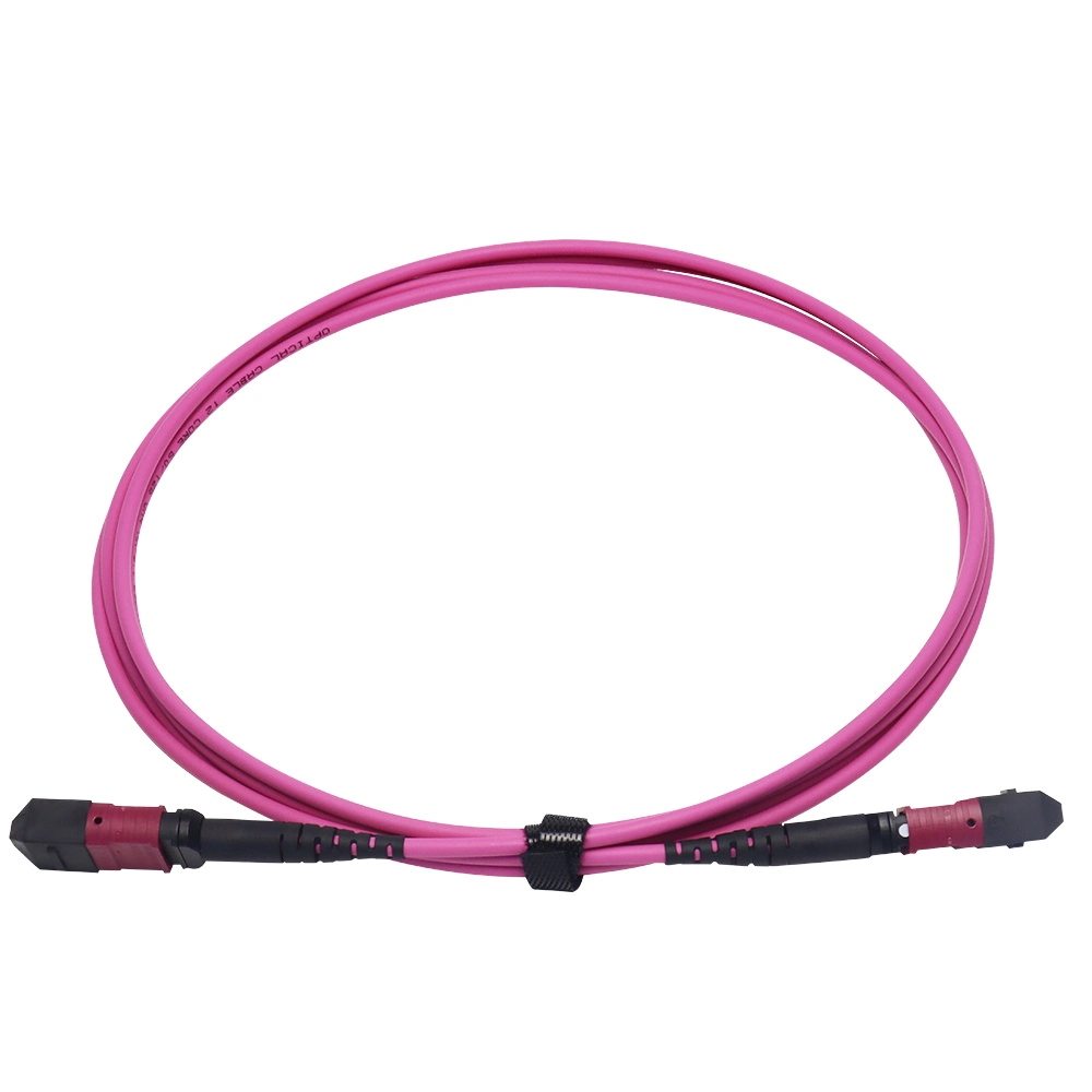 12 Colored 0.9mm Fiber Optical Cable with MPO and LC Fanout Connectors