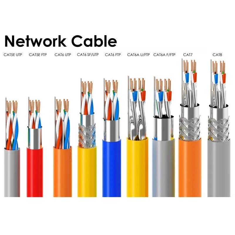 FTTH/FTTX HDPE Ethernet Fiber Optic Network Equipment Cat5e LAN Cable