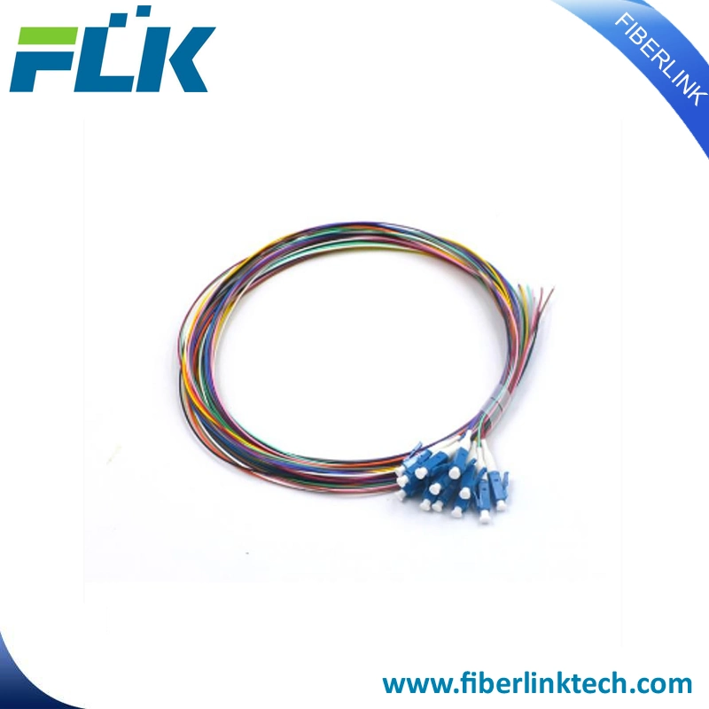 12 Cores/Colors Sc/Upc Singlemode Multi-Colored Fiber Optic Pigtails