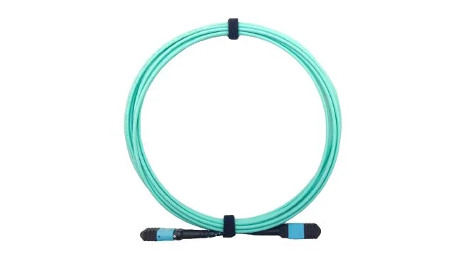 12 Cores LSZH Multimode Om1/2/3 MPO-MPO Fiber Optic Patch Cord