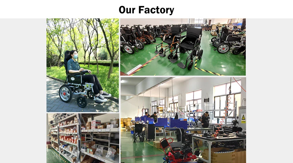 Luxury Power Lithium Battery Electric Wheelchair Fully Automatic Folding Carbon Fiber Foldable Power Wheelchair