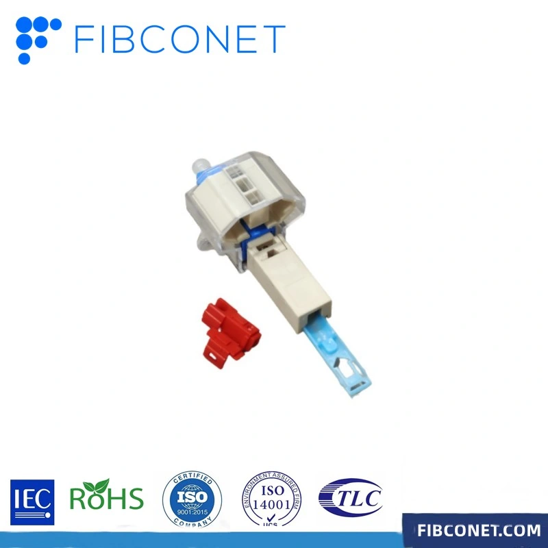 FTTH LC APC Single Mode Optical Fast Connector with Blister Box Packing