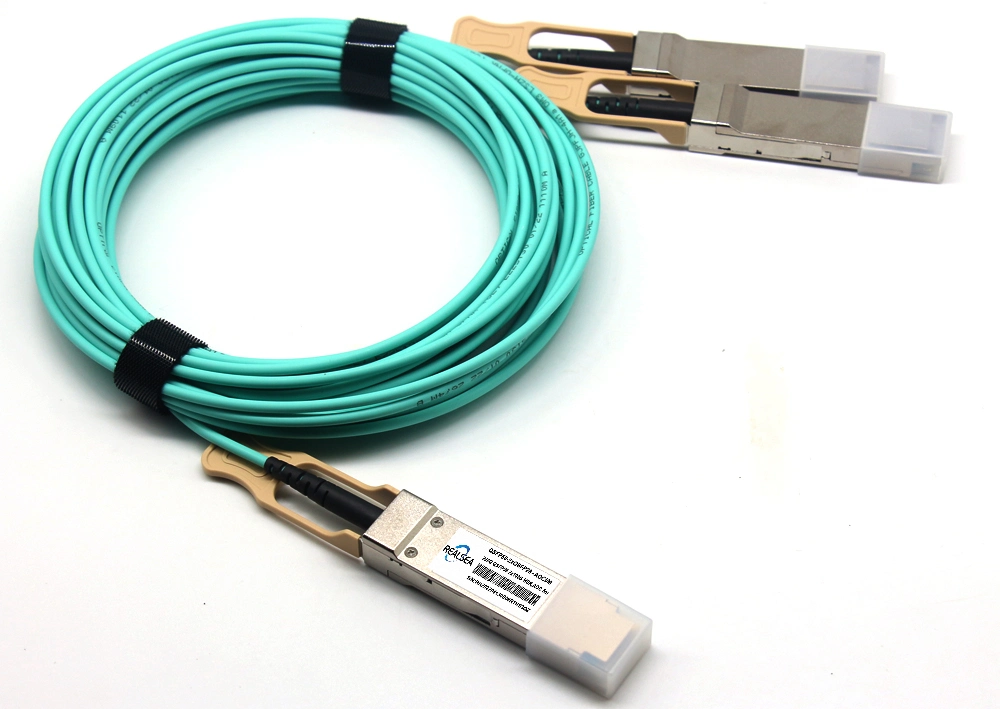 200g Qsfp56-Qsfp56 Aoc Cable Active Optic Cable for 3m 5m 7m 10m Compatible Mellanix Q2q56-200g-A5h-Gc 200g Aoc Cable