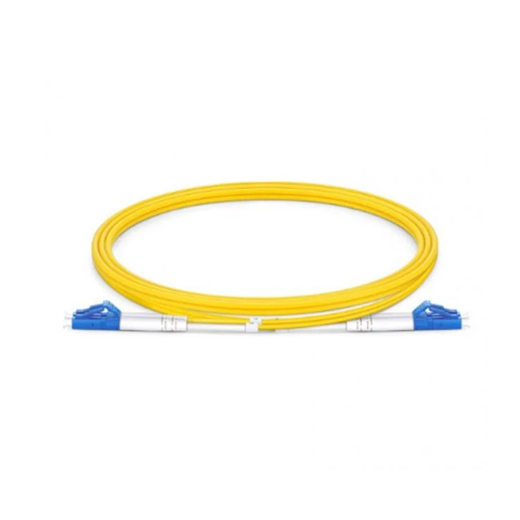 Factory Price LC/Upc-LC/Upc Duplex 2mm 9/125 Singlemode 3m PVC Yellow Patch Cord