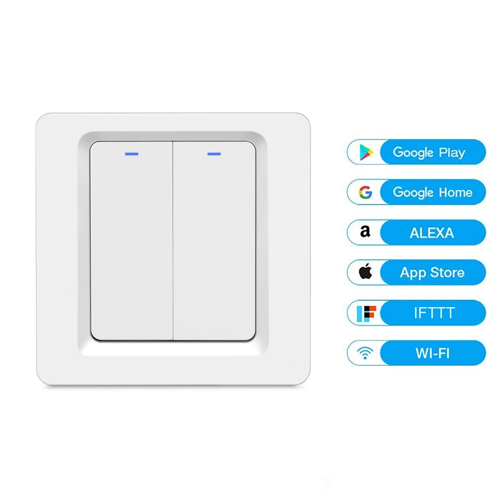 Hot Sales Multiple Gang EU Standards Smart Tuya WiFi Wall Touch Switch