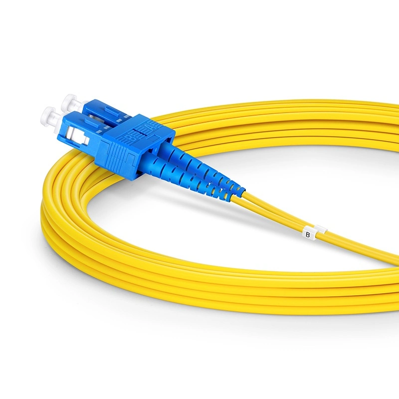 LC-to-Sc Duplex OS2 Singlemode 2.0mm Fiber Optic Patch Cable, 3m