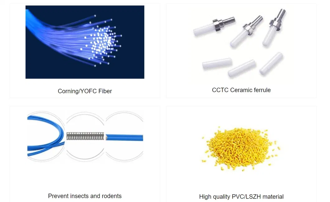 FTTH LSZH APC/Upc Sm Simplex/ Duplex Optical Fiber Patch Cord