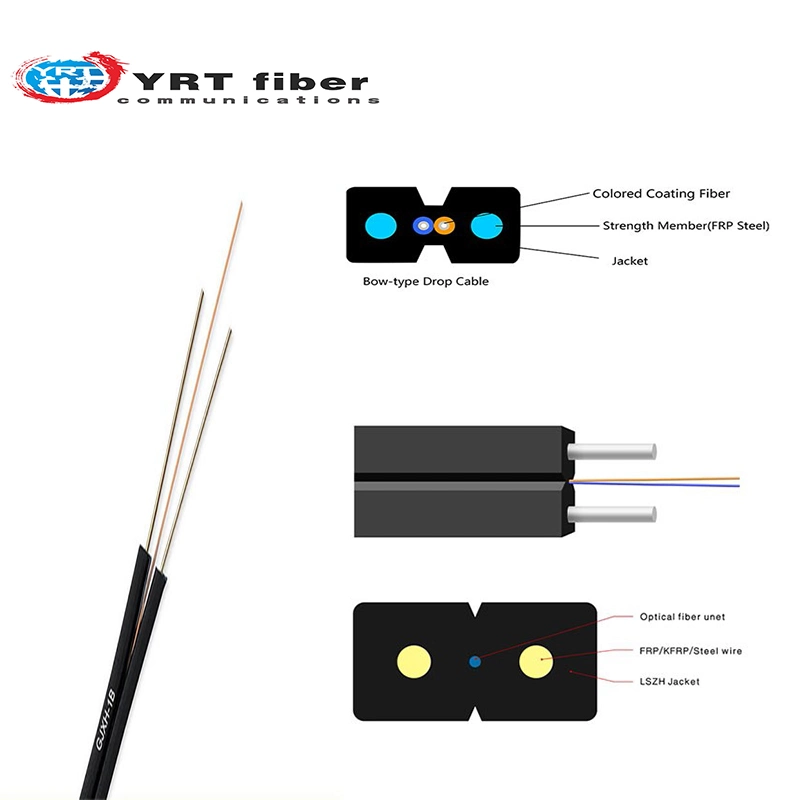 FTTH Self-Supporting Bow-Type Drop Fiber Optical Cable Gjxh