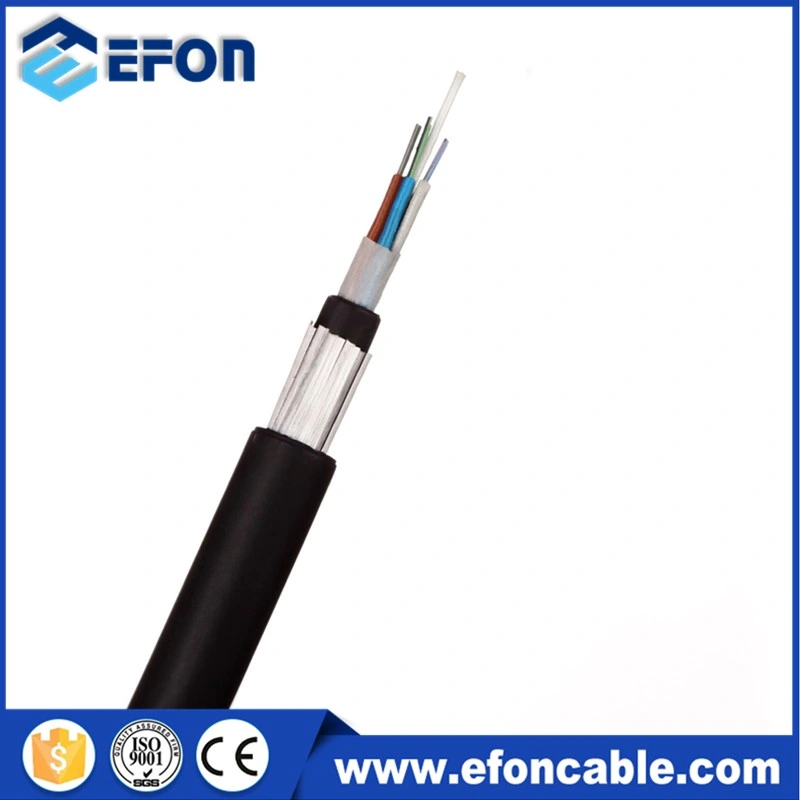 Non Metal Unarmored Singlemode Fiber with Glass Yarn 24-288cores Multi Tube Optical Fibre Cable GYFTY53-G