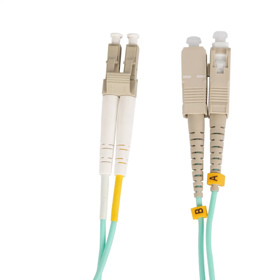 LC-Sc Multi Mode Armored Fiber Optic Patch Cord for FTTH