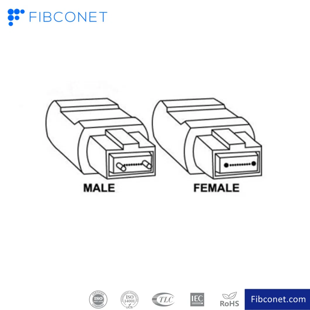 LC Sc FC St Ppc Upc APC Single Duplex Single-Mode Multimode Fiber Optic Patch Cord with Sc FC LC Connector