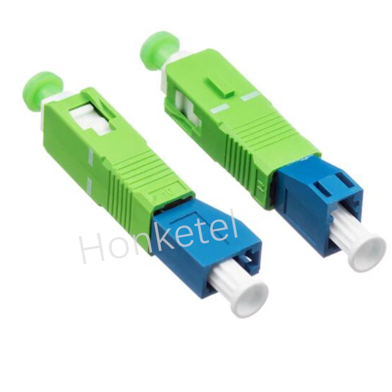 Optical Singlemode Sc APC Male to LC Upc Female Hybrid Fiber Optic Adapter Fiber Connector