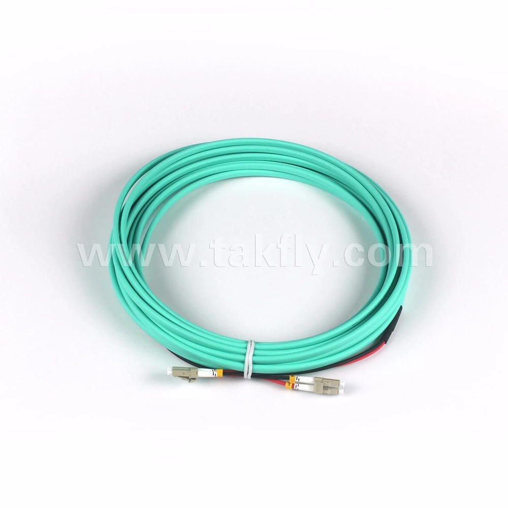 En50575 Approved Multi Mode Duplex Optical Fiber Patch Cord Cable with LSZH Jacket