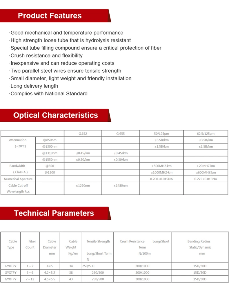 Factory Sale Direct Optical Fiber Cables FTTH Drop Cable G657A Fiber Optic Figure 8 Outdoor