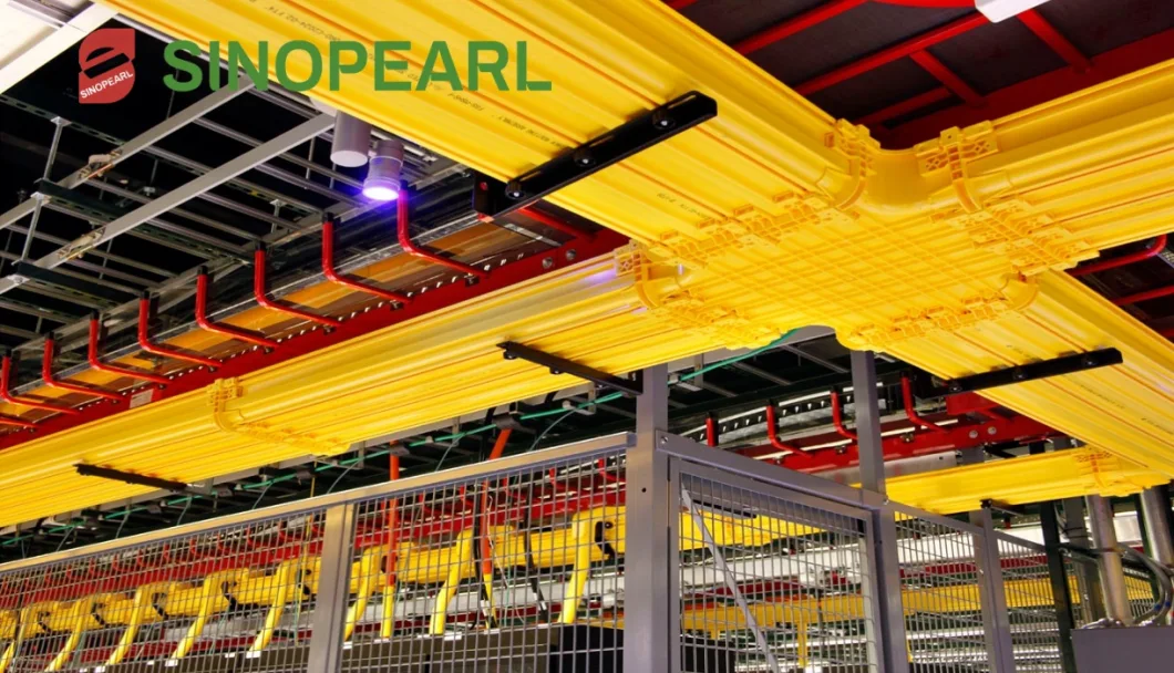 ABS Yellow Fiber Optic Duct Plastic Network Cable Raceway Trays Made in Chinpearl