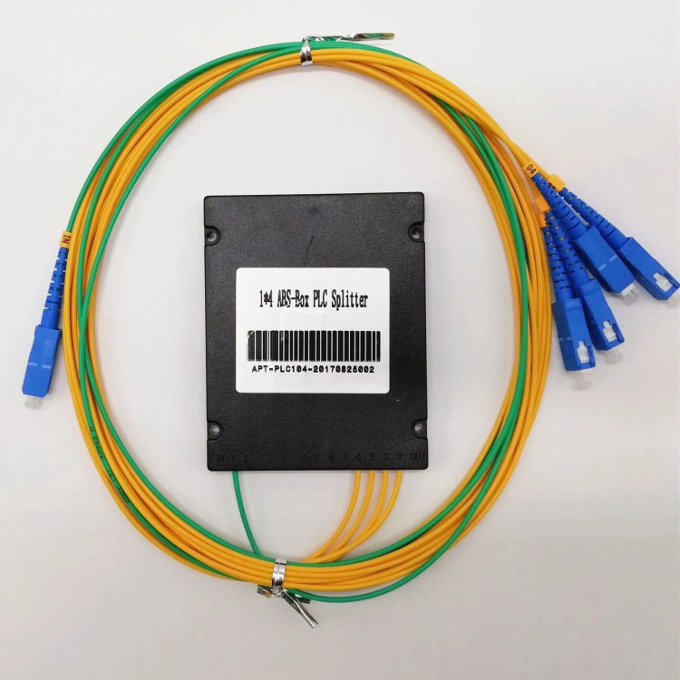 Network Optical Pon Module ABS Box Type 1 X 16/2 4 8 32 Fiber Optic PLC Splitter Connector Sc/APC Sc/Upc