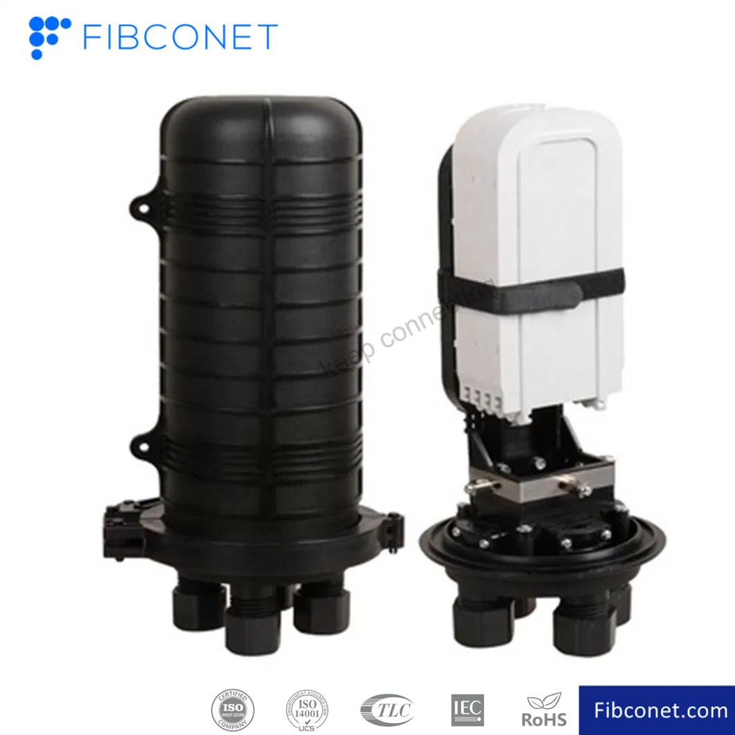 FTTH Fibconet IP68 96 144 Cores Dome Type 1X3 Fiber Optic Cable Closure