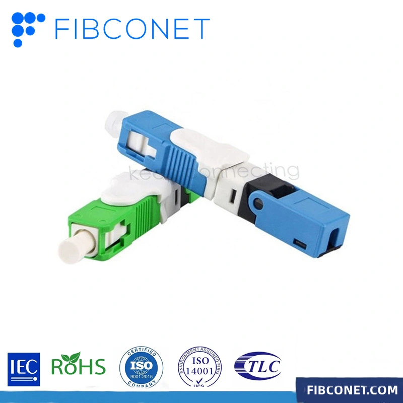 FTTH Sc/APC/PC Quick for Drop Cable Fiber Optic Fast Connectors