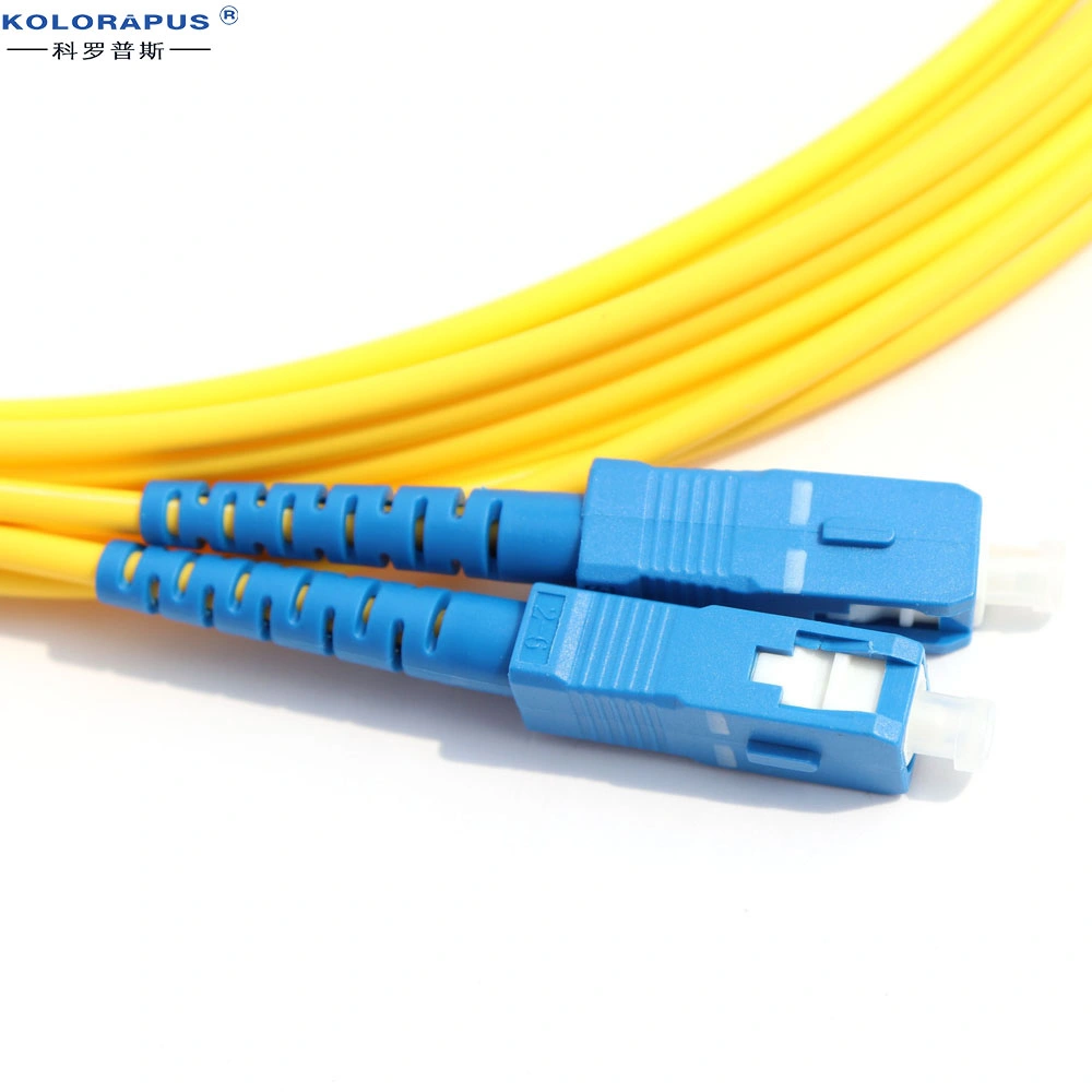 Kolorapus St to Sc Dual-Core 9/125 Single-Mode 3 Meter Fiber Jumper