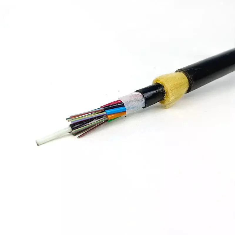 High Srength GYXTW ADSS 4 8 24 12 48 96 72 Core Gyxtc8y Fiber Optic Cable Price Per Meter with Wooden Drum