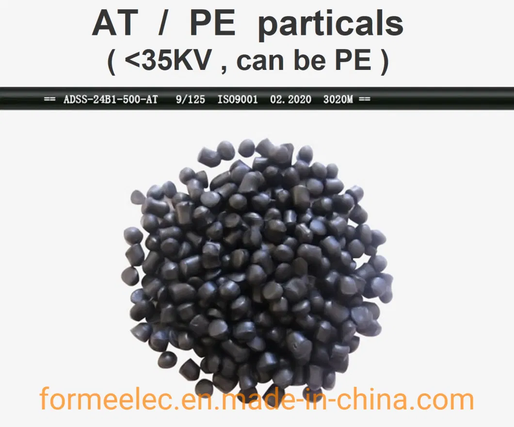 All Dielectric Cable Non-Metallic Aerial Optical Cable 48 Core Optical Fiber ADSS