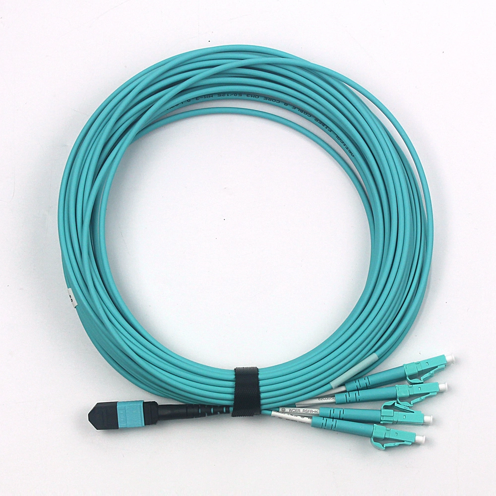 16cores Om4 Fiber Optical MTP Patch Cord