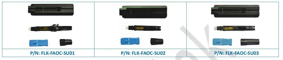 Sc Onsite Assembly Optical Fiber Fast Adapter Connector for Fiber Drop Cable