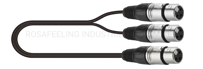 RoHS Approved OFC Audio Interconnect Insulated Cable with XLR Male Female