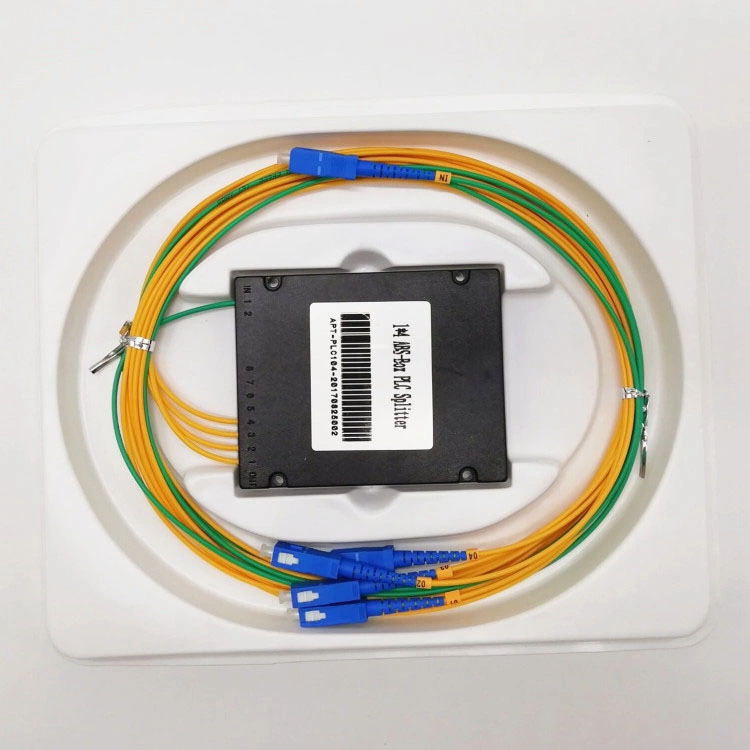 Network Optical Pon Module ABS Box Type 1 X 16/2 4 8 32 Fiber Optic PLC Splitter Connector Sc/APC Sc/Upc