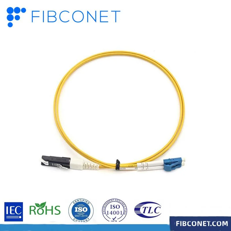 FTTH Duplex Single Mode Optical MPO Pigtail Fiber Optic Patch Cord