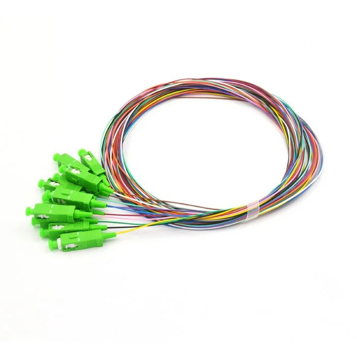 12 Colors LC/APC Sm Fiber Optic Fan out Multi-Pigtails