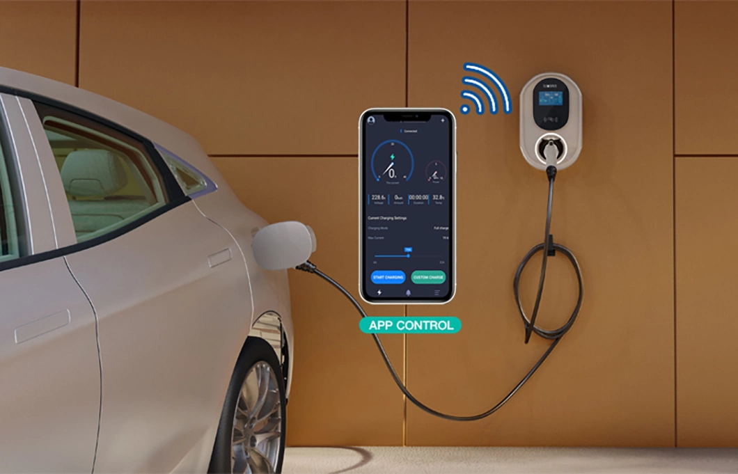 China Manufacturer Mode 3 APP Control Smart Electric Car Charger