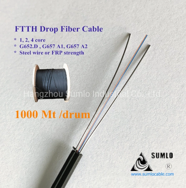 Drop Fiber Cable for FTTH Network (GJXFH GJXH)