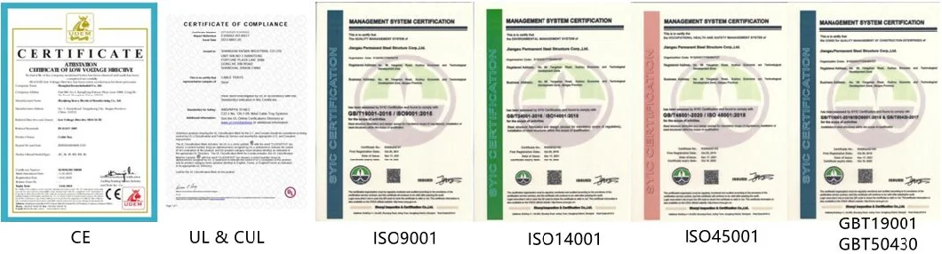 Equal Diameter Bend /Tee Reducer Bend/Tee /Cross Made in Various Metal Material for Cable Tray Connectors